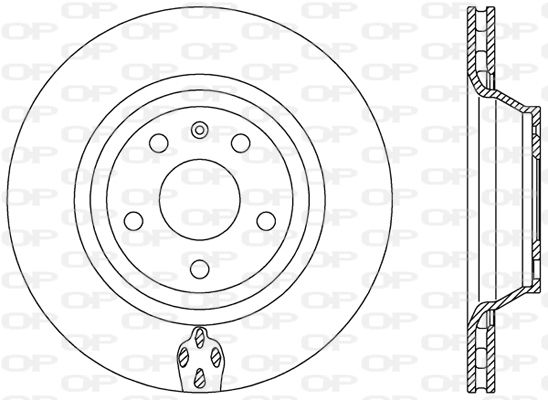 OPEN PARTS Тормозной диск BDR2484.20